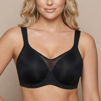 ⏳💐Hot Sale Only £7.99!!!🖤Women's Elegant Sheer Full Coverage  Underwire Non-padded Plus Size Bra