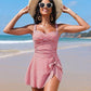 💥Last Day Special Sale 70% OFF🩱Womens One Piece Swim Dress Tummy Control Swimsuits Modest Bathing Suit Full Coverage Swim Skirt