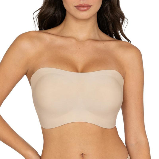 ⛱️Last Day Special Price ￡8.88!💞Women's Strapless Bras Push Up Bandeau Bra Non Slip Seamless Wireless Supportive Padded Bra
