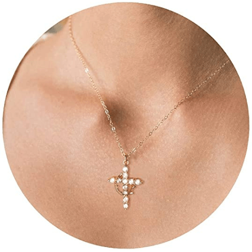 🎄BUY 1 GET 1 FREE🎁2024 New Crown with Cross Pendant Necklace