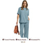 🌸Hot Sale 50% OFF💖Women’s Summer Oversized Wide Leg Crop Pants Two Piece Outfits Set