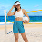⏰Last Day Promotion-60% OFF❄️Women's 7\" Swim Board Shorts High Waisted Quick Dry UPF 50+ Swimming Bottoms with Pockets