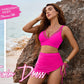 🩱2026 HOIT SALE 50% OFF🌊Women’s High Waisted Tummy Control Mesh Sarong Wraps Bathing Suit Bikini Set