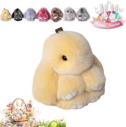 🎁Easter Best Gift  70% Off💥🐰Easter Cute Bunny Plush Keychain - Iron Box Gift Option, 🎁Easter Sweet Surprise