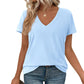📢📢40% OFF !! ⏰Women's Casual V-Neck Short Sleeve T-Shirt