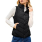 💖HOT SALE 50% OFF✨️Womens Sleeveless Zip Up Outerwear Stand Collar Quilted Puffer Vest💗