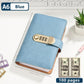 🎁🎅70% OFF!!!-Ready for Christmas!🎄PU Leather Binder Savings Notebook with 3-Digit Resettable Password Lock✉️💸Large Capacity Storage for Money & Important Items