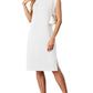🔥Summer Sale 50% OFF👗Women Round Neck Loose Split Wrinkle-Free Midi Dress with Pockets