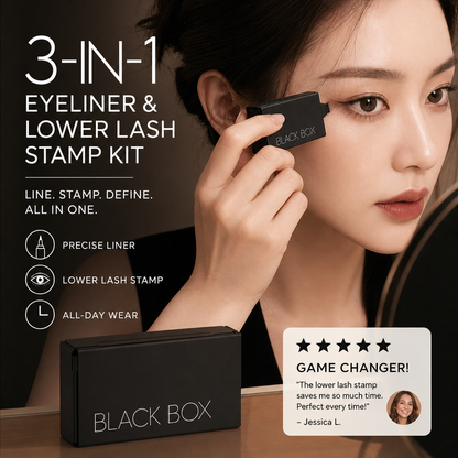 🎉 2026 Hot Sale — Over 128,000+ Sold! 👁️ 3-in-1 Eyeliner & Lower Lash Stamp Kit – Waterproof & Smudge-Proof 💄