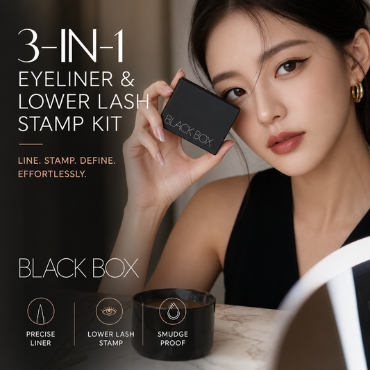 🎉2026 Hot Sale — Over 128,000+ Sold! 👁️3-in-1 Eyeliner & Lower Lash Stamp Kit – Waterproof & Smudge-Proof💄