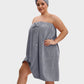 🎀Last Day Sale 70% OFF!!🐑Plus Size Adjustable Bath Skirt & Quick-Dry Cap Set