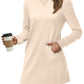 💥Black Friday Hot Sales - 49% OFF🔥Women Long Sleeve Casual Crewneck Dress