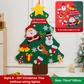 🎅Xmas Hot Sales - ONLY ￡8.99!🎄DIY Felt Christmas Tree for Kids – 32 Reusable Ornaments + Fairy Lights