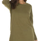 🍂Autumn Hot Sale 49% OFF🔥Women's Long Sleeve Side Slit Loose Tops