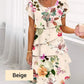 💃2026 SUMMER HOT SALE 50% OFF🌈Women's Multi-plant Floral Print Cascade Dress
