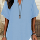 💥Last Day Special Sale 50% OFF💝✨Fashion Loose Solid Color Short Sleeve Blouse