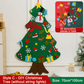 🎅Xmas Hot Sales - ONLY ￡8.99!🎄DIY Felt Christmas Tree for Kids – 32 Reusable Ornaments + Fairy Lights
