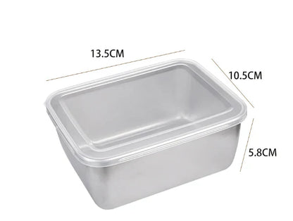 📢Buy 2 Get 1 Free-📢Stainless Steel Square Plate（with lid）