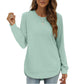 💖2026 Autumn’s Sale 70% OFF✨🍂Women's Sweatshirt Crewneck Long Sleeve Shirts High Low Tops Curved Hem