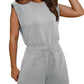 💕Last Day Promotion 49% OFF🔥Women's Summer Cap Sleeve Adjustable Drawstring Waistband Casual Rompers