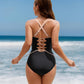 💥LAST DAY SALE 60% OFF🏖️🩱Color Block Tummy Control One-Piece Swimsuit