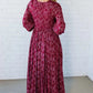 🎅Christmas Special Deal 50%OFF-💃Women’s Floral Rayon Smocked-Waist Lined Maxi Dress