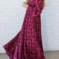 🎅Christmas Special Deal 50%OFF-💃Women’s Floral Rayon Smocked-Waist Lined Maxi Dress