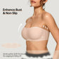 ⛱️Last Day Special Price ￡8.88!💞Women's Strapless Bras Push Up Bandeau Bra Non Slip Seamless Wireless Supportive Padded Bra