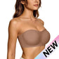 ⛱️Last Day Special Price ￡8.88!💞Women's Strapless Bras Push Up Bandeau Bra Non Slip Seamless Wireless Supportive Padded Bra