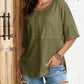💥Last Day Special Sale 49% OFF👚Women's 3/4 Sleeve Casual Button Down Waffle Knit Tops