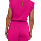💕Last Day Promotion 49% OFF🔥Women's Summer Cap Sleeve Adjustable Drawstring Waistband Casual Rompers
