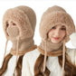 Women's Winter Balaclava – 4-in-1 Knit Hat, Scarf, Face Cover & Ear Warmer