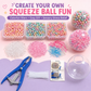 🔥HOT SALE 50% OFF🎁 ✨ DIY Stress Ball Making Kit, Includes 6 Filling Packs, 10 Transparent Blank Soft Skins, Expansion Tool, Ideal for Adult Stress Relief, Squishy Maker