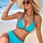 🔥Last Day Promotion 50% OFF🔥Sexy V-neck Women's Holiday Swimsuit With Wavy Pattern