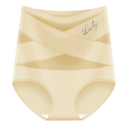 🌸Last Day-Buy 1 Get 3 Free✨4-Pack Cross-Waist Mesh Women's Thong Pants, 👍Soft Breathable High Waist, Comfortable Non-Squeezing