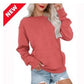 💖2026 Autumn’s Sale 70% OFF✨🍂Women's Crewneck Hoodless Sweatshirt With Kangaroo Pocket Longsleeve Oversized Pullover