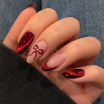 🎁Hot Sale 49% OFF🎄✨Women's Handmade Cat Eye Press-on Nails
