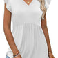 📢2026 HOT SALE 50% OFF👚Women's Summer Babydoll Shirts Ruffle Sleeve Tops💃