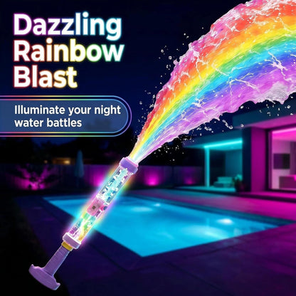 🏖️Summer Hot Sale - ⚡50K+ SOLD!🌞🌈 Glowing Rainbow Water Blaster | Summer Fun That Pops Like Magic! ✨2