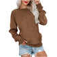 💖2026 Autumn’s Sale 70% OFF✨🍂Women's Crewneck Hoodless Sweatshirt With Kangaroo Pocket Longsleeve Oversized Pullover