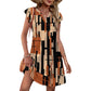 ⏰2026 Hot Sale 50% OFF💃Women's Summer Ruffle Sleeve V Neck Loose Swing Dress with Pockets