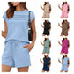 🔥LAST DAY SALE 70% OFF👍✨Women's Crew Neck Top & Drawstring Pants Short/Long Set