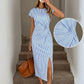 💃2026 Summer Hot Sale 50% OFF!✨Women's Elegant Waist Twist High Slit Sleeveless Midi Dress– Waist-Cinching, Elegant, Flowing Silhouette📍GB