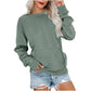 💖2026 Autumn’s Sale 70% OFF✨🍂Women's Crewneck Hoodless Sweatshirt With Kangaroo Pocket Longsleeve Oversized Pullover