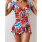 🏖️Last Day Special Sale 49% OFF🩱Women’s One Piece Swimdress Tummy Control Ruffle Swimsuit