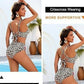 🩱2026 HOIT SALE 50% OFF🌊Women’s High Waisted Tummy Control Mesh Sarong Wraps Bathing Suit Bikini Set