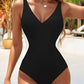 🏖️ Summer Hot Sale 50% OFF🏝️Illusion Waist-Cinching Deep V Color Block Swimsuit