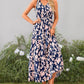 🎉Last Day Promotion 50% OFF💃Women's Summer Bohemian Sleeveless V Neck Floral Print Maxi Dress