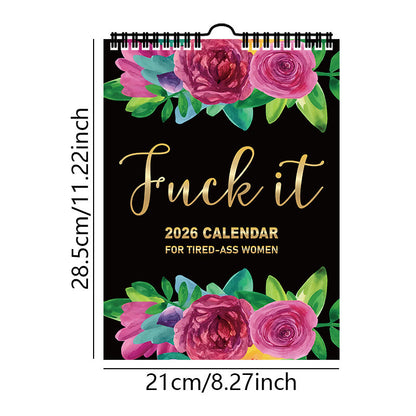 🔥2026 New Year Sale- 49%OFF🎁Here We F*cking Go Again: 2026 Swear Calendar for Tired-Ass Women
