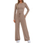🔥LAST DAY 50% OFF👚👖2026 Women's Casual Wear Long-Sleeved Loose-Fit Trouser Set 💕